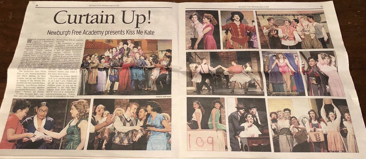 NFAmusical's tweet photo. Happy World Theater Day! I’m so lucky to get to do what I love everyday! #NFAMusical #NFADance #GoldbacksHaveTalent #KissMeKate https://t.co/YaDV7bdRFr