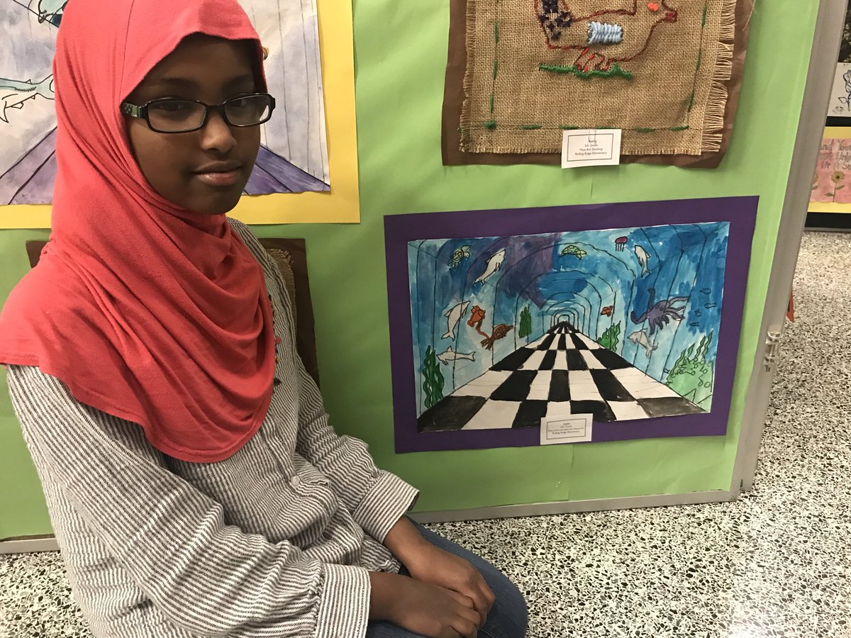 olisanc's tweet photo. It was amazing seeing all the smiles on the students and their families faces as they view their artwork. @RRD_LCPS @AbbyLSacco @LCPSVisualArts #arteducation https://t.co/qUswa8ALiy
