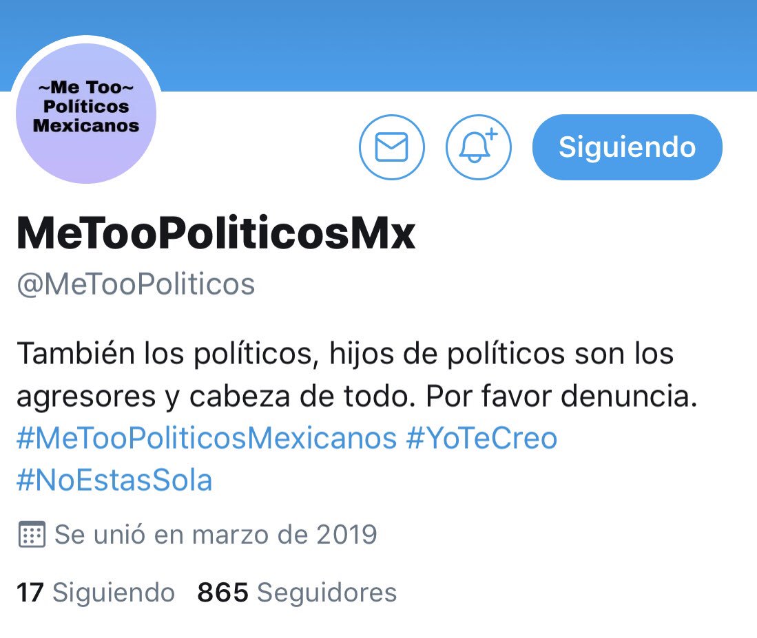 CuernavacaMe's tweet photo. Sigue nuestra cuenta hermana  #MeTooPoliticosMexicanos ! https://t.co/gorlel5Y87