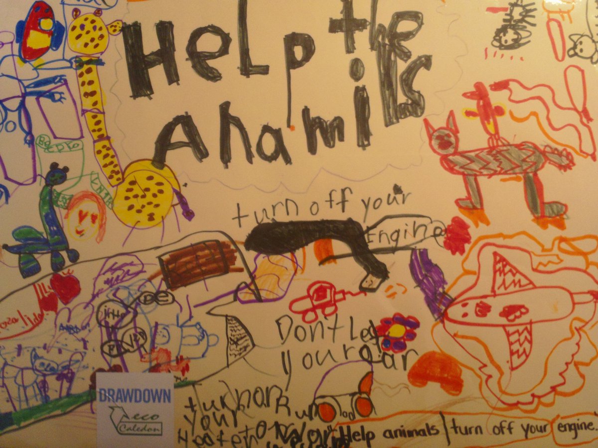 dg_betty's tweet photo. Thanks to https://t.co/4vmNtfc5HV for participating in #PaintaPictureforCleanAir by @ecoCaledon &amp; @DDHeadwaters. Great work @BelfountainPS ! https://t.co/fWQsDjivDR