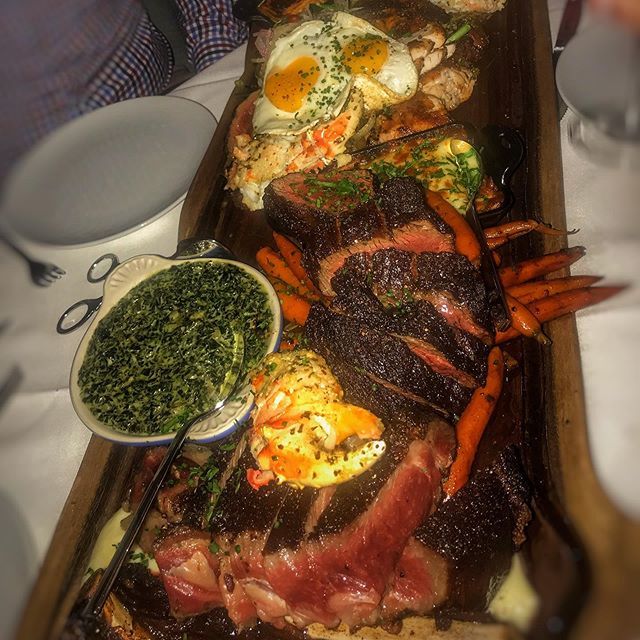 Just had the baller board at @georgiajamessteak....#unreal. So blessed to have a dinner like this.
