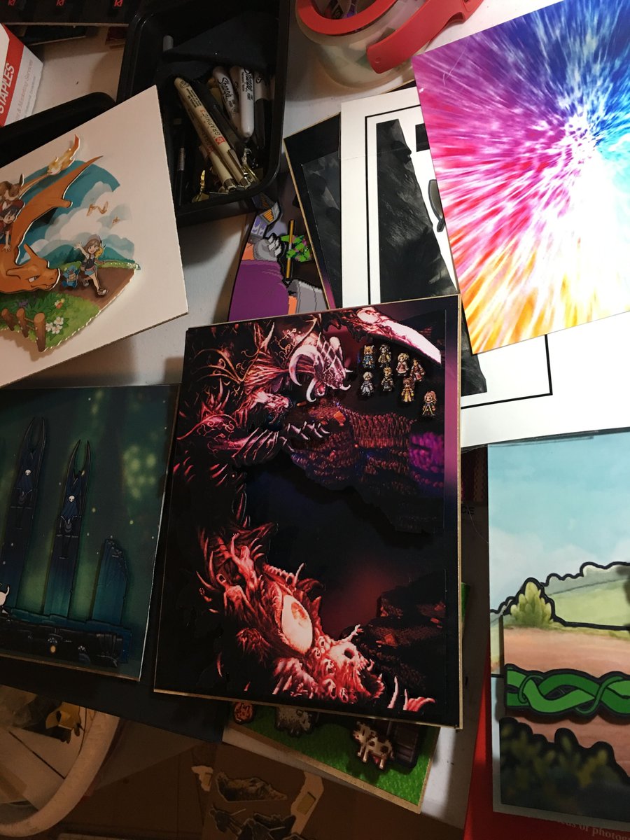 PixelvaniaStore's tweet photo. https://t.co/BWUmQMjpFP WIP of our #OctopathTraveler shadow box design! #NintendoSwitch #Switch #pixelart #primrose #OCTOPATH #RPG #Therion #tressa #JRPG #craftsesh #etsychaching #handmadehour #artprints #wallart #homedecor #walldecor https://t.co/0KqkXHeR9V