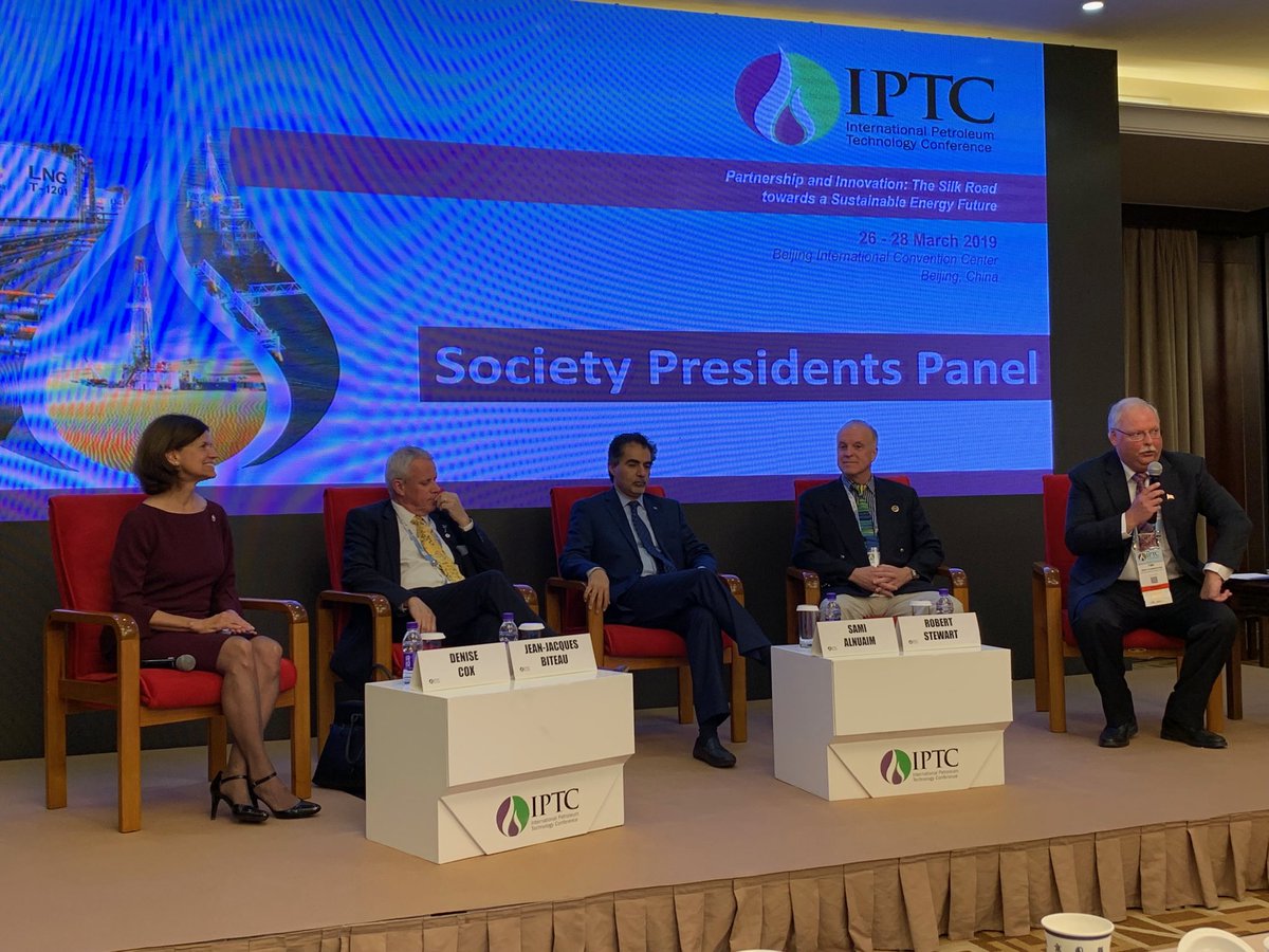 DavidKCurtiss's tweet photo. The #IPTC sponsoring society presidents gather this morning in Beijing to talk about innovative technologies and industry trends. @AAPG @EAGE_Global @SEG_org @SPEtweets @AAPGPresident @neaimsa @dmc_5070 #IPTCBeijing https://t.co/iGkbrDki5U