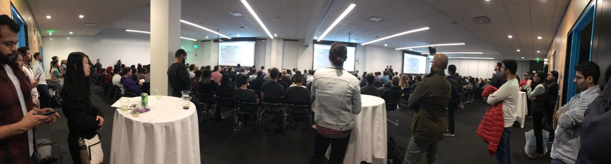 nat_exploring's tweet photo. Full house at our #UberAutoVis Meetup. Come talk to me in the back if you want to chat ATG or Simulation! #Datavisualization #OpenSource https://t.co/CqcPzLgijA