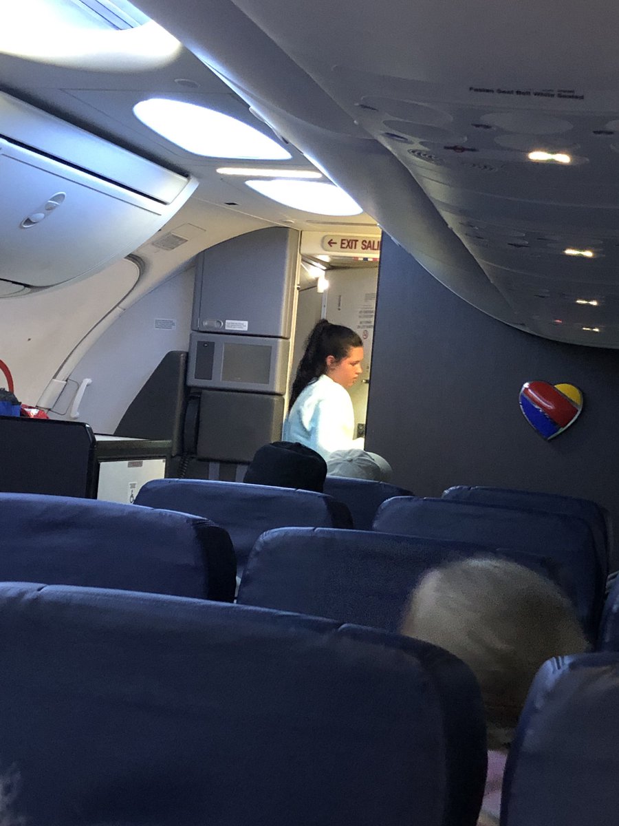 CarisaDelph's tweet photo. She really is an adult..... 1st time using an airplane bathroom. #happybirthday https://t.co/Y47ZyVlfBV
