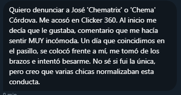 MeTooAgenciasMx's tweet photo. José Córdova "Chematrix", Cliker360

#Metoo #MeTooMx
#MeTooAgencias #MeTooAgenciasMéxico #MeTooCreativosMexicanos https://t.co/gK3zu24PDk