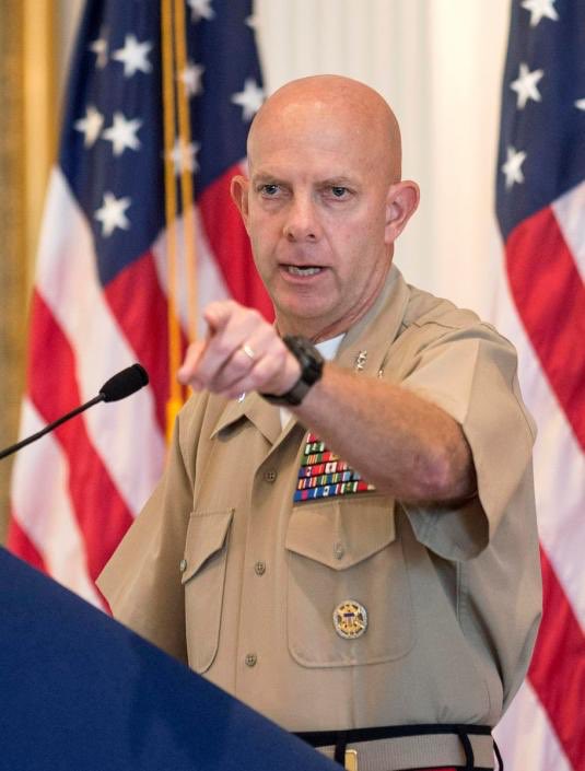 KrampusDButler's tweet photo. “Take that, you hair-wearing softies!” When confirmed, #GeneralBerger will be our 2nd consecutive follicly-challenged #MarineCorps #Commandant. Power to the lords of the testosterone, at last. #CMC #SemperFi https://t.co/vi3bgDhJS6