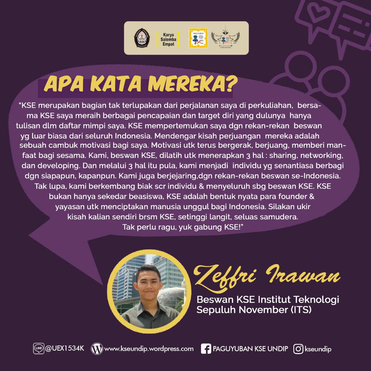 Paguyuban Beasiswa KSE UNDIP tweet media