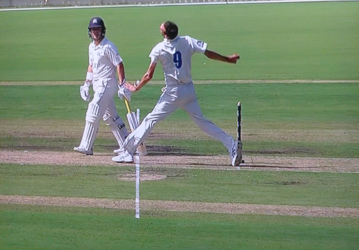 Not good at all, a wicket off a no-ball. #ShieldFinal #VicvNSW