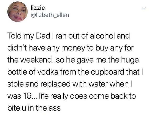 CauseWereGuys's tweet photo. The karma train always catches up https://t.co/uR48g0qycq