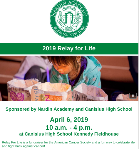 RelayNardin's tweet photo. ‼️Come to Relay on April 6th ‼️We will be having registration for Relay on both Thursday and Friday during lunches! Let's #fightbackcancer https://t.co/mpErChb6uA