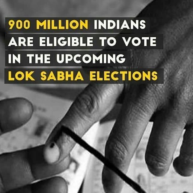 myministers's tweet photo. 900 Million Indians are eligible to Vote in the upcoming Lok Sabha Election🙏 #NoVoterToBeLeftBehind #DeshKaMahaTyohaar #GoVote https://t.co/rH4IROFYuH