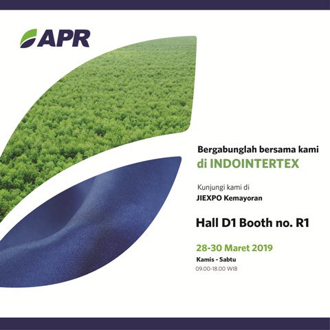 RAPP_Official's tweet image. Mari belajar tentang #sustainablefashion di stand  Asia Pacific Rayon (APR), produsen viscose rayon terintegrasi pertama di Asia, member grup RGE di pameran tekstil Indonesia #Indointertex, info selengkapnya klik ow.ly/EIUG50ofb7X  

#asiapacificrayon #plantationtofashion