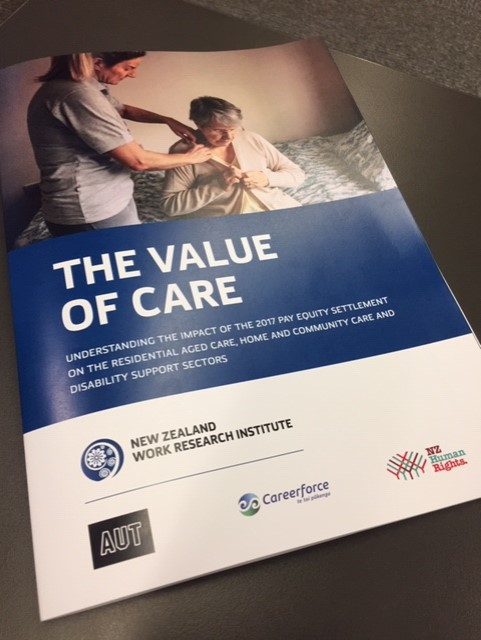 NZHumanRights's tweet photo. We're at the launch of the the Value of Care report that looks into the 2017 Pay Equity Settlement. #Valueofcare https://t.co/l9L8MzQlny