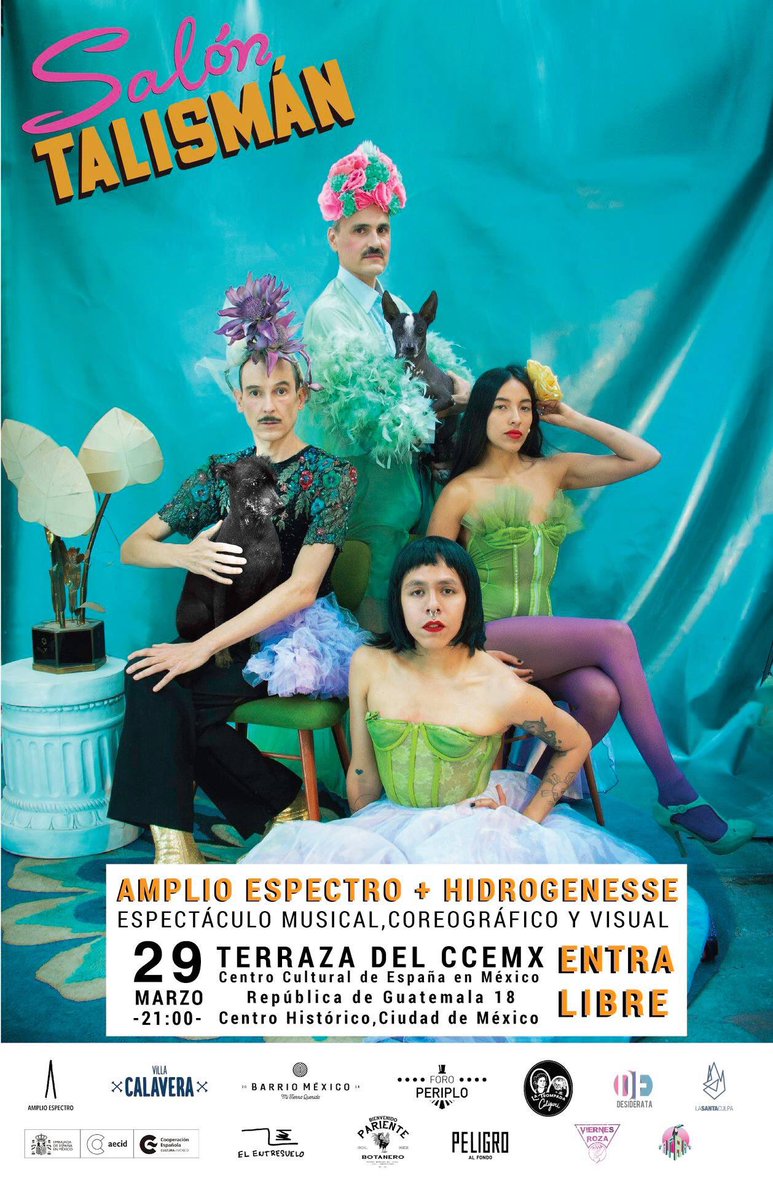 amplio_espectro's tweet photo. Invitados a #salontalisman de @amplio_espectro e @hidrogenesse //29 de marzo //21 hrs // @ccemx // ENTRADA LIBRE. #CDMX https://t.co/F6lo72MikL