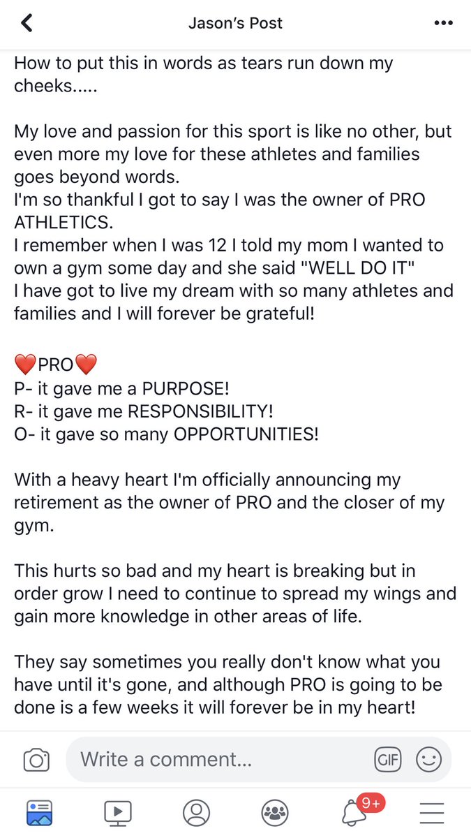 ececentralsmoke's tweet photo. We just wanted to share with you owner, Jason Graham’s perspective and reasoning on closing Pro Athletics, it’s been an amazing 10 year journey! ❤️ #InHOLLYwetrust #ForeveraPRO https://t.co/L0RCzkudqD