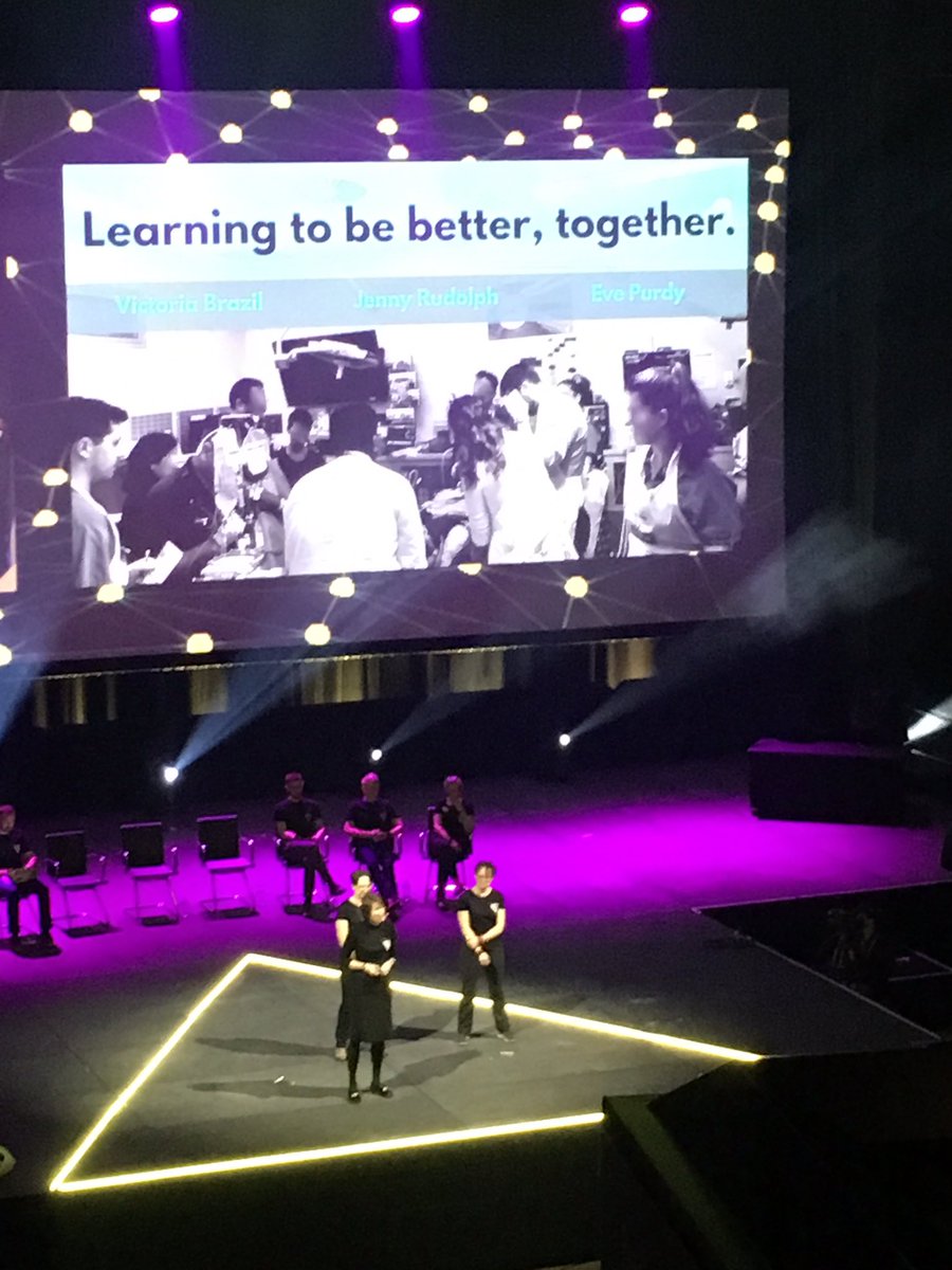 It’d be pointless to be on the outside of this triangle of strong leaders. Privileged to learn from these women! @purdy_eve @SocraticEM @GetCuriousNow @smaccteam #runlikeagirl #smacc19
