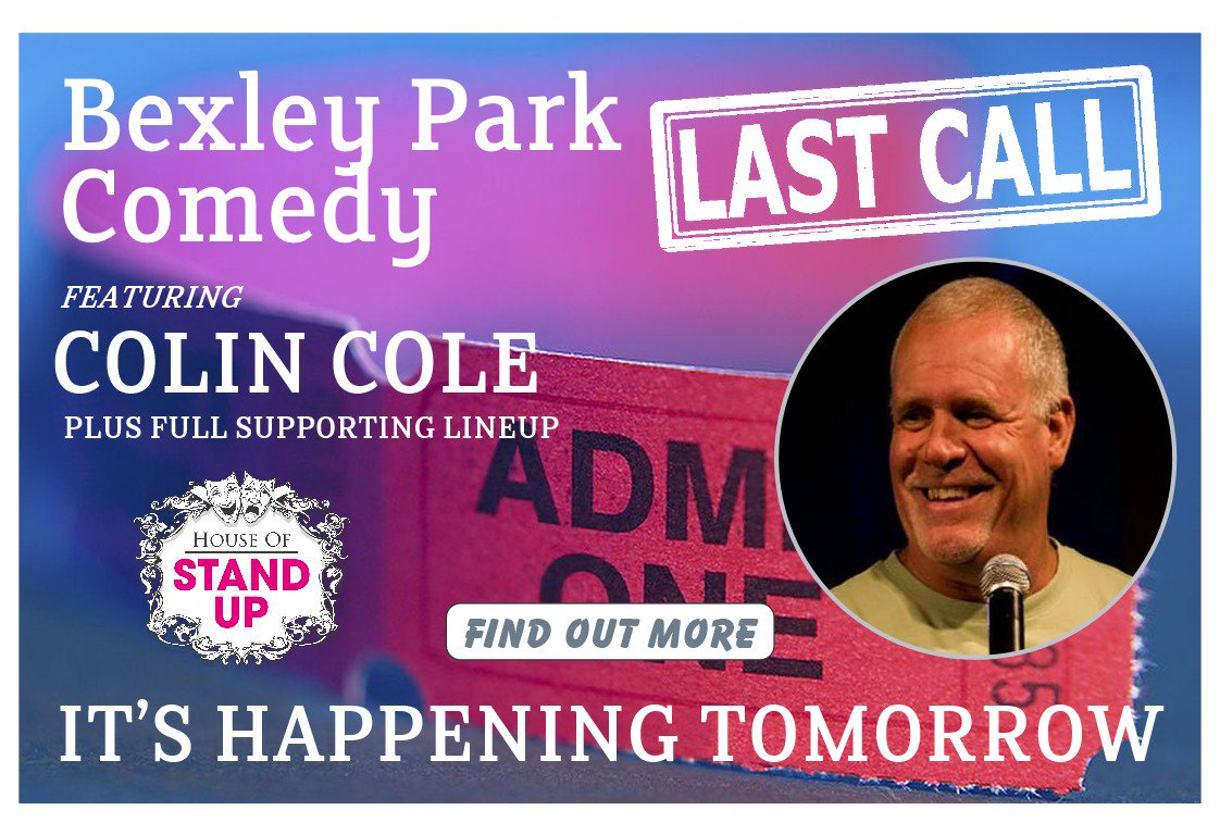 HouseofStandUp's tweet photo. JUST A FEW TICKETS LEFT!
Group Saver Deals! No Booking Fee with PayPal!
https://t.co/HnRyVglTxc
#comedy #standup #entertainment #bexleyheath #bexley #crayford #sidcup #dartford #belvedere #welling #barnhurst #erith #eltham #SELondon #Kent #lastfridayeachmonth #colincole https://t.co/6Ubts9dWsB