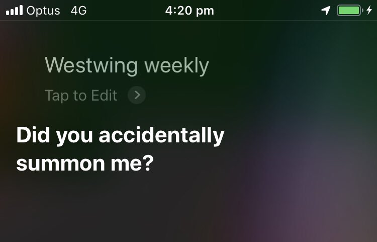 No. I just wanted to listen to something while I was driving to a cafe, but thanks for your input, Siri.