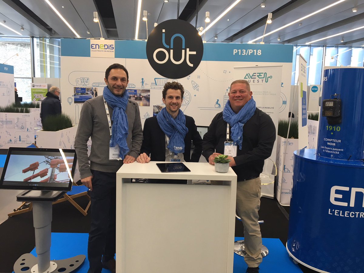 L'équipe est prête! Venez nous rencontrer sur notre stand P13 / P18 💁‍♂
#InOut2019 #Rennes #MobilitéElectrique