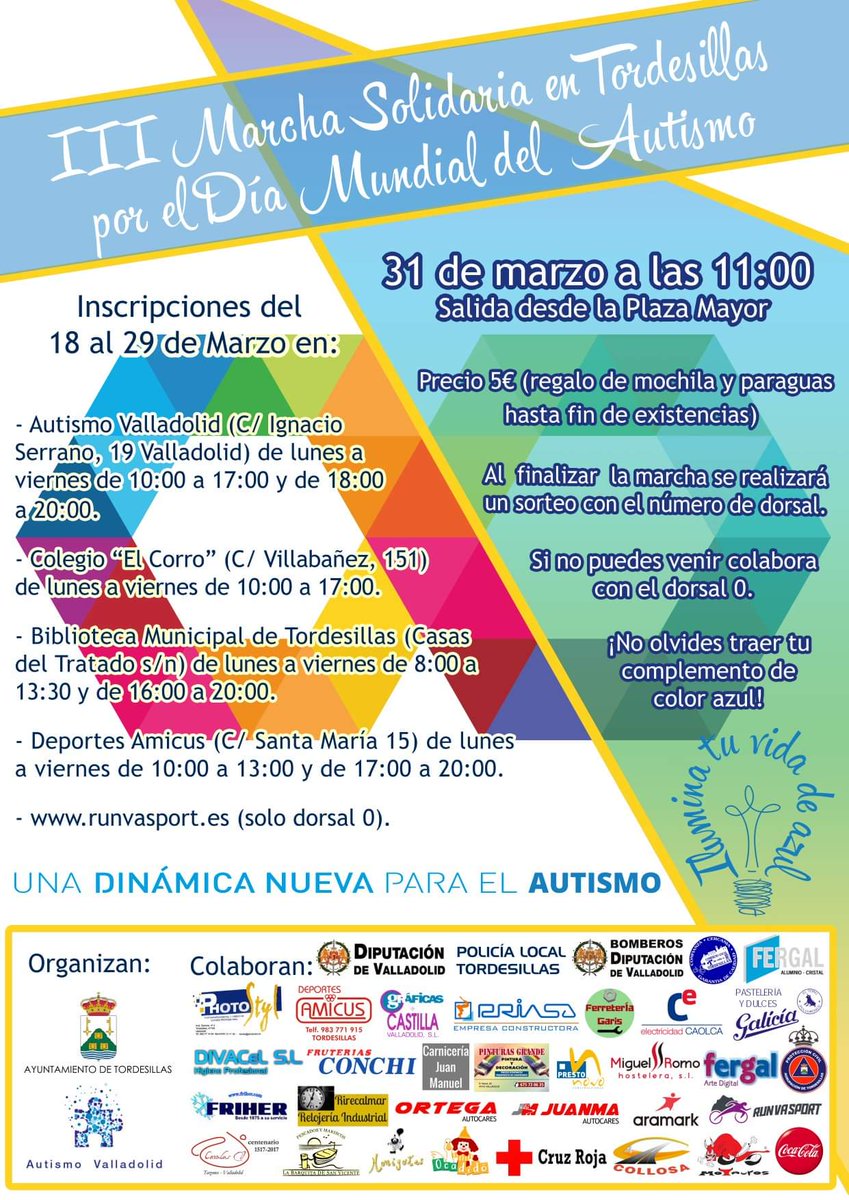 autismovalladol's tweet photo. Ya somos + de 1.100 inscritos para la marcha de este domingo día 31 en Tordesillas por el #DiaMundialAutismo
Tienes toda la info en el cartel.
¡Te esperamos! #AutismDay2019 #LIUB
@Autismo_Espana @AutismoCyL @bibliotorde @TordealDia @TordesillasAyto https://t.co/VeuW3Zf9Y7