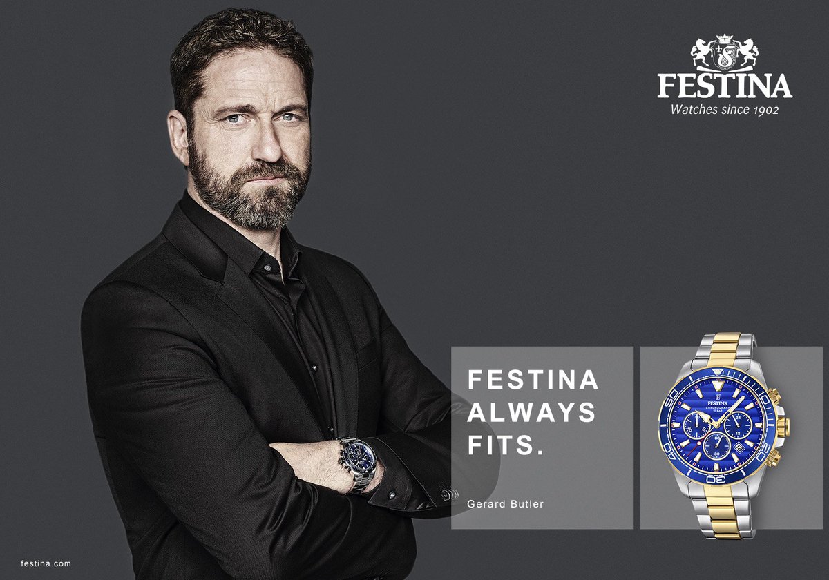 La campaña #FestinaAlwaysFits presenta a un #GerardButler en su vertiente más seductora y espontánea conjugando hábilmente humor, carisma y elegancia. 
#FestinaAlwaysFits <a href="/GerardButler/">Gerard Butler</a>  <a href="/garagefilmsprod/">Garage Films</a> <a href="/alberturia/">albert uria</a> #MarcelHartmann