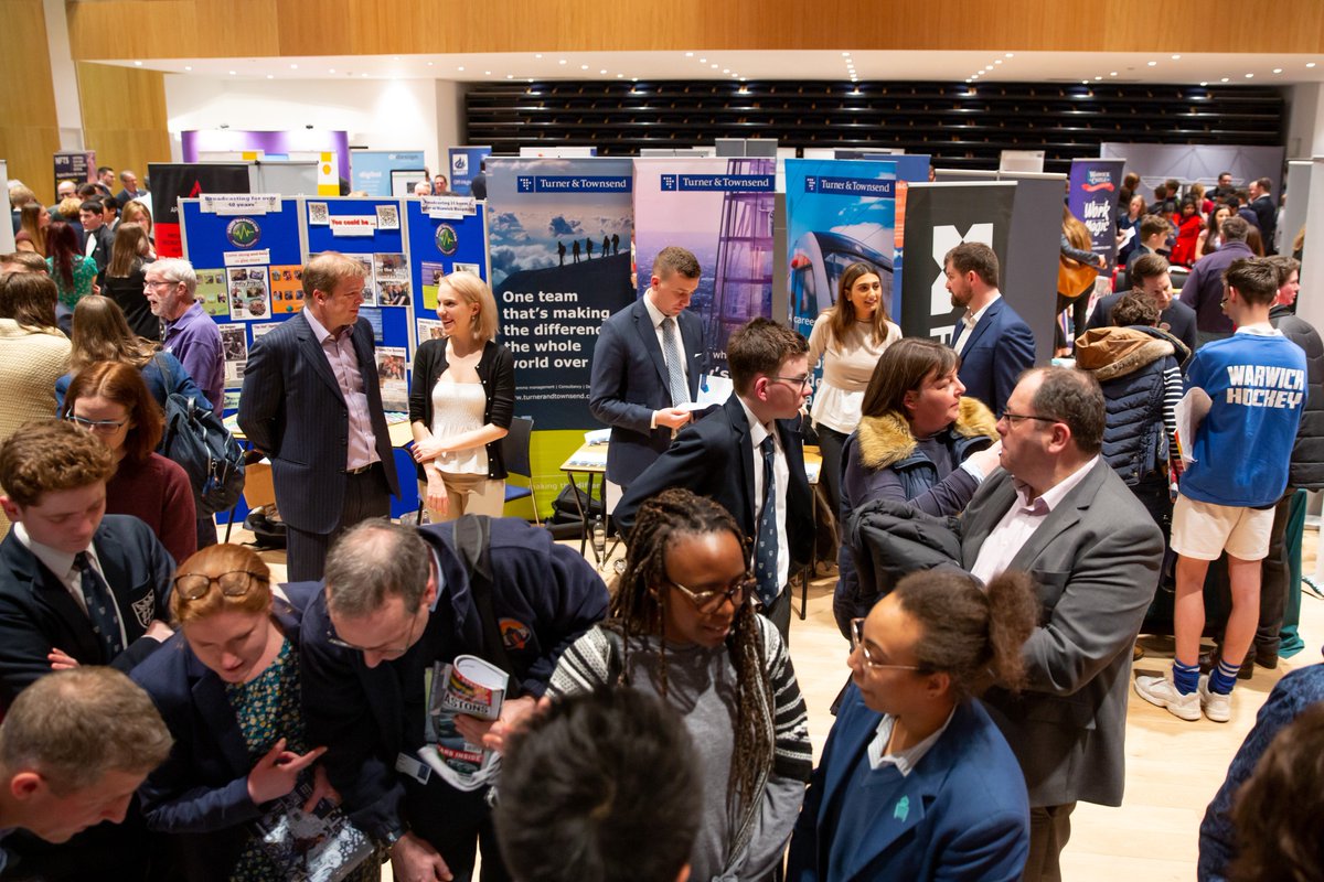 WarwickSchool's tweet photo. Our Higher Education &amp; Careers Fair was a huge success. Hundreds of @warwickschool @KHSWarwick students &amp; their parents had the opportunity to speak to over 130 exhibitors representing universities, gap year providers &amp; organisations covering a huge span of careers. Brilliant! https://t.co/B0sXzvN3oU