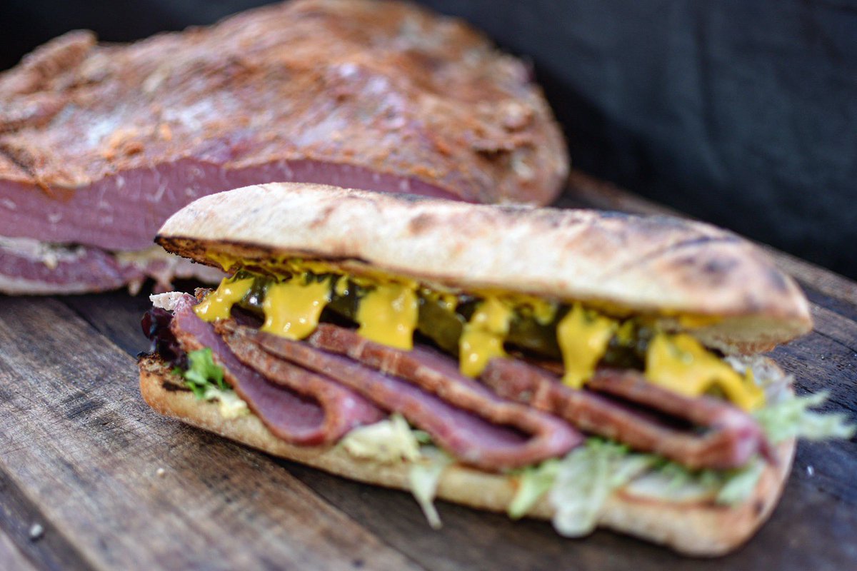 FeastInfo's tweet image. Thursday special, @woburncf bbq salt brisket in a toasted ciabatta with dill pickles 😋 @Oundle this lunchtime @TrailblazerBBQ