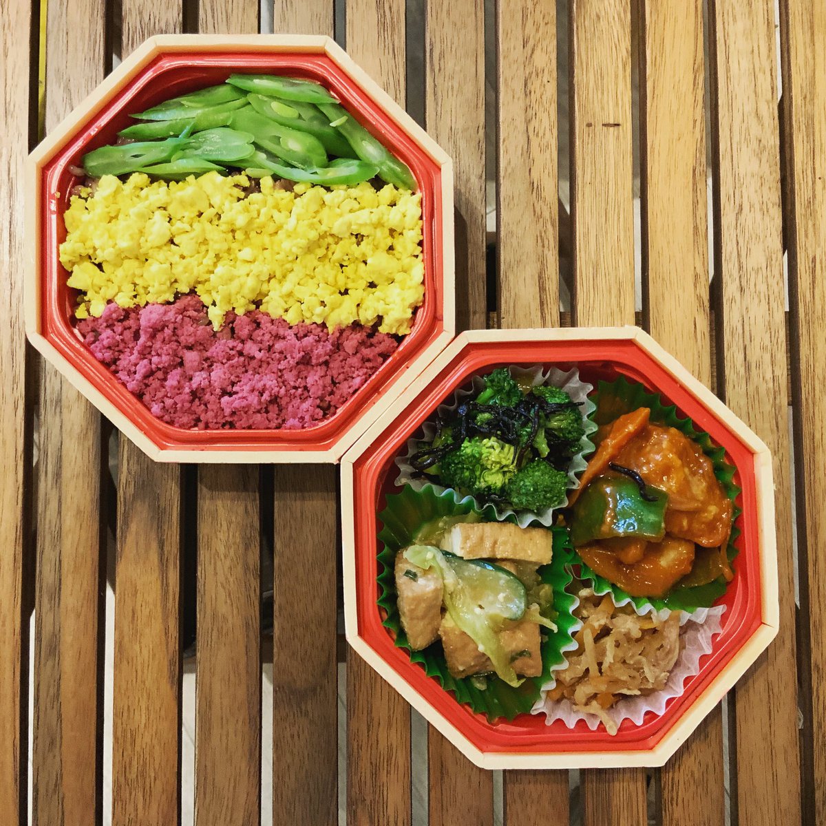 Veganic To Go Cbd Cafe Dispensary בטוויטר お花見弁当 販売します 今年は2段のお弁当 おかずは4種で日替わり 三色丼は自然栽培玄米です 数量限定 予約優先です 1 600円 税抜 Veganicogo ヴィーガン オーガニック マクロビオティック 合成添加