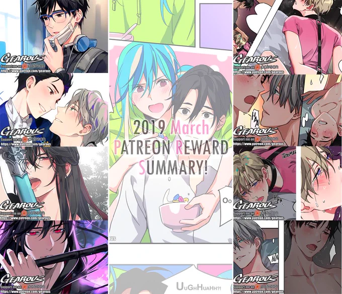 2019 March Reward Summary! If you support me on Patreon before the 31st of this month you can get early access to original comics and exclusive NSFW pages + Animated Gif+ PSD+ High resolution Rewards?Thank you for supporting me!
https://t.co/rG8NTt7XGD 