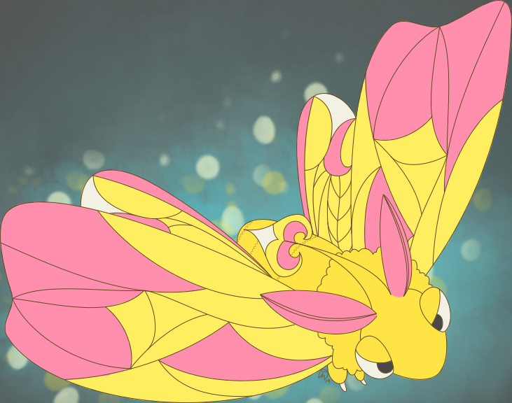 cafeaubun's tweet photo. Decided to give the #GalarFormContest hosted by @PokeMigawari a shot with Venomoth! https://t.co/dyGarF7qR1