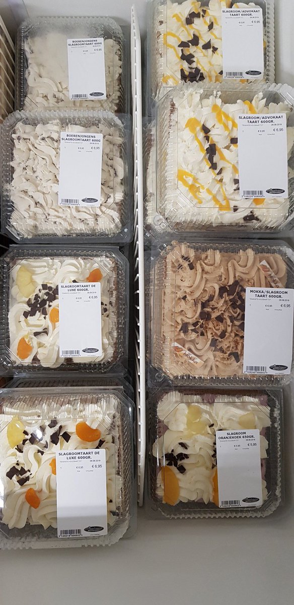 Pure patisserie al onze producten zijn bereid met echte Slagroom.