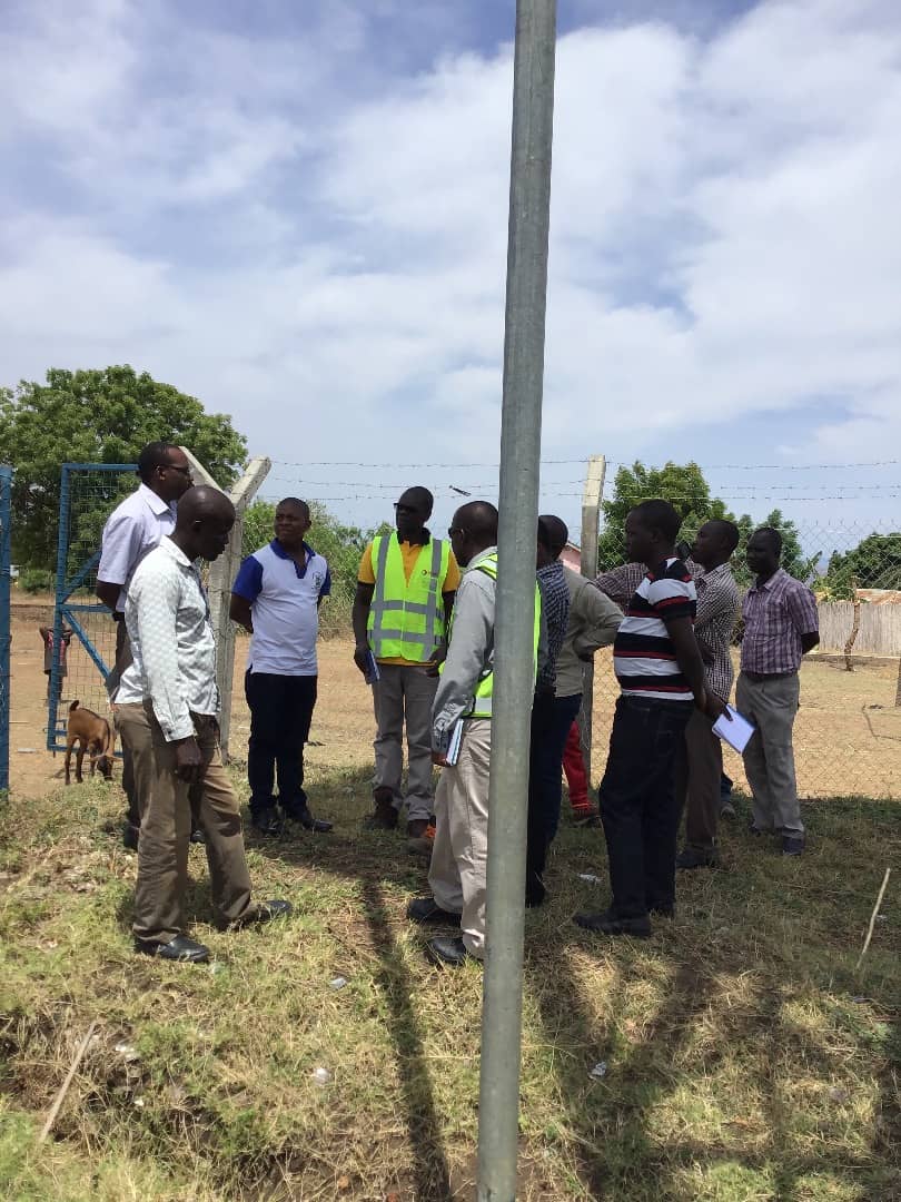 min_waterUg's tweet photo. #MWEworks:Total E&amp;P, @UmbrellasWatsan-Central Authority, WSDF-Central &amp; the District Water Officer of Buliisa inspecting the on-going construction works of Wanseko Towns Water Supply &amp; Sanitation System in Bullisa district.@okidi64 @HonKibuule @Total @TotalUgandaInfo @MosesWatasa https://t.co/vYhi4ryKFr