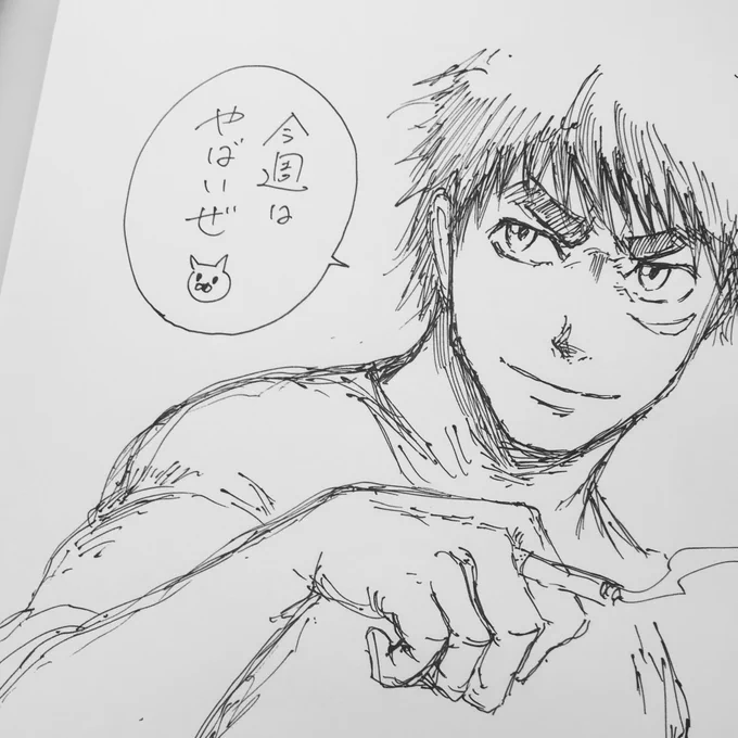 今週は描き込む量が多くてビハインドがちです。 