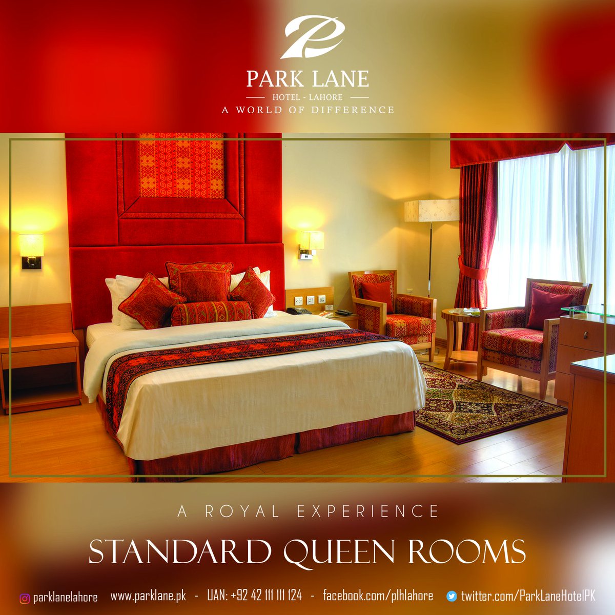 ParkLaneHotelPK's tweet photo. Book your room online!😍
Click here: https://t.co/ybi4YF30kf.
#ParkLaneHotelLahore #AWorldOfDifference #Deluxe #ExecutiveSuite #StudioSuite #ExecutiveKing #StandardKing #ExecutiveQueen #StandardQueen #StandardTwin #Gulberg #MMAlamRoad #Lahore https://t.co/Js9QhFAYlN