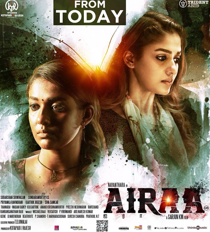 sridevisreedhar's tweet photo. #Airaa: #Nayanthara  hits all the right notes, in this engaging story

 @kjr_studios @sarjun34 @Priyankaravi20 @tridentartsoffl   #AiraaReview 

READ REVIEW: https://t.co/dY5dWrruFL https://t.co/jzXrRT0dqs
