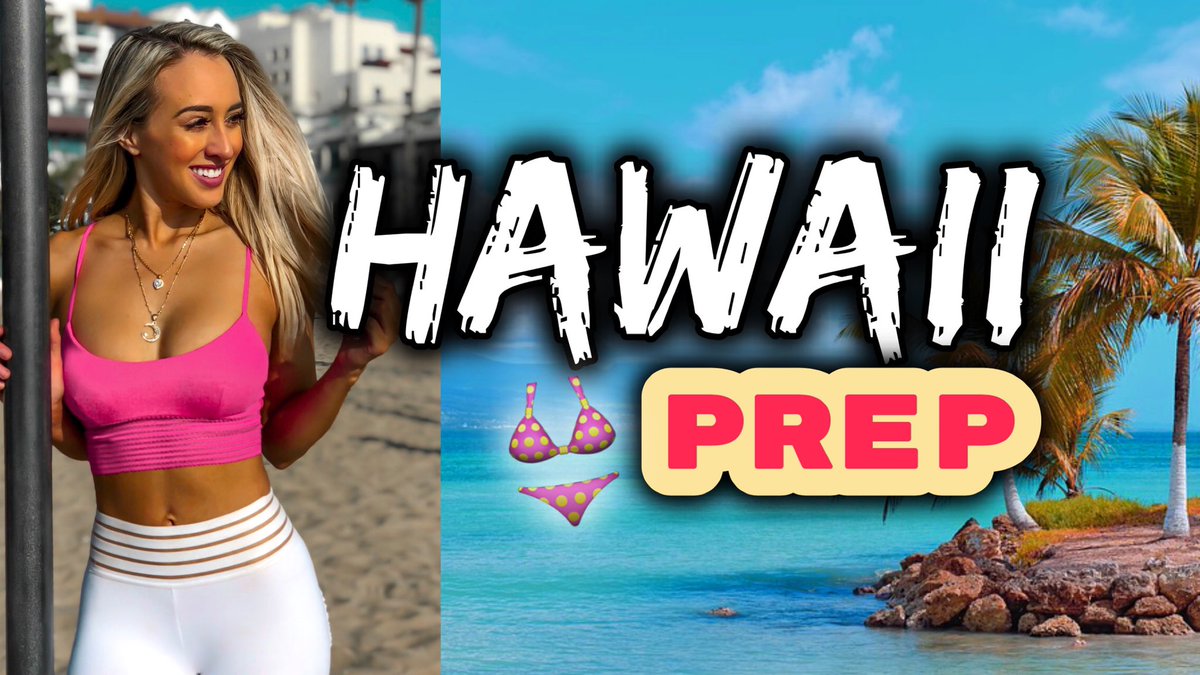 zoekfit's tweet photo. HOW I PREP FOR HAWAII in 4 days🤯😱 >>> https://t.co/bj7UiKkaow https://t.co/8Si4W11nMw