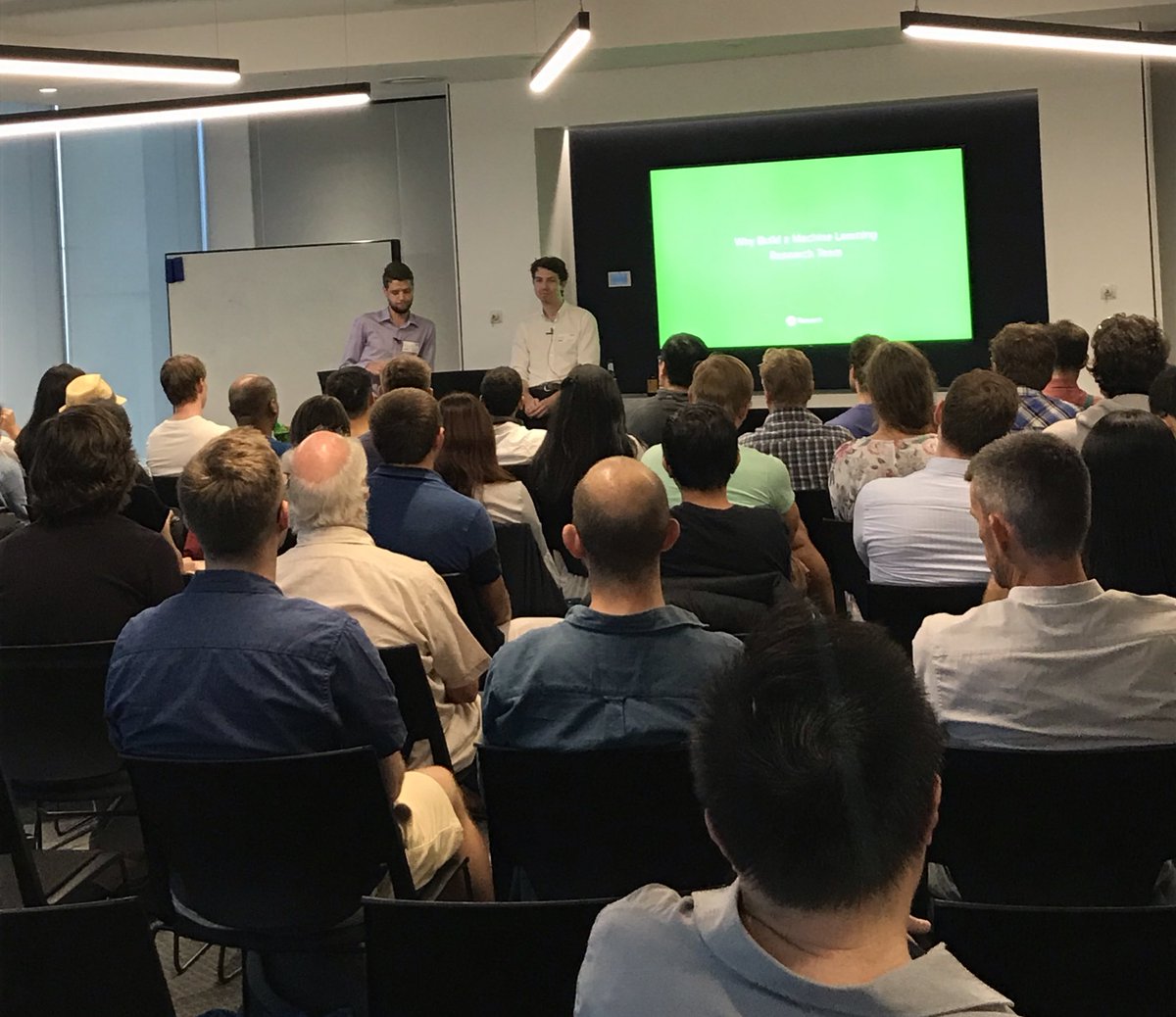 Samuel Casey and Athon Millane at @ibmnz today, discussing the challenges of building Machine Learning research team and why you need one
#ai #nz #ibm #MachineLearning #meetup