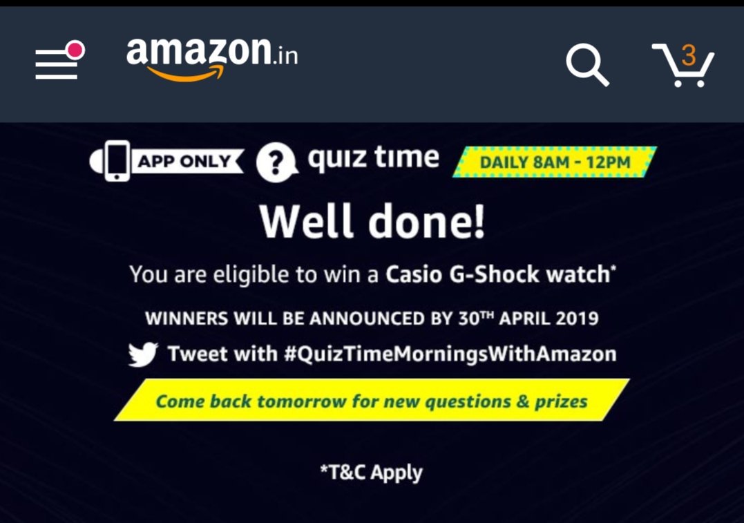 amazon casio g shock quiz answers