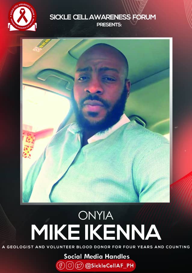 SickleCellAF_Ph's tweet photo. Onyia Mike Ikenna is a Geologist and volunteer blood donor since 2015. He is a registered member of the Blood Donation group at the National Hospital Abuja.
Donating blood is his little way of rendering help.
#BeAVolunteerBloodDonorToday
#BloodMatters
#SCAFPH https://t.co/2zNYGxyhoR