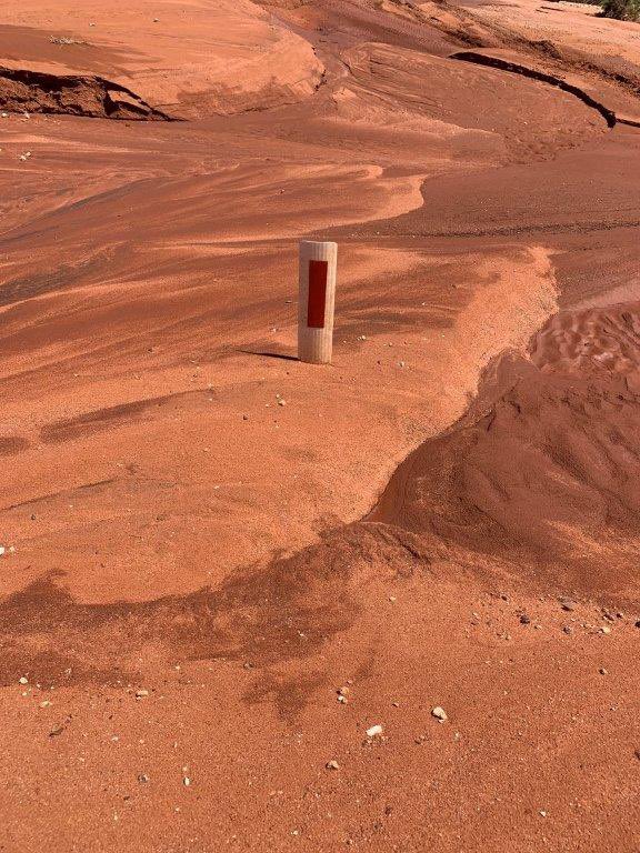 GianDePoloni's tweet photo. Some incredible pictures from Main Roads WA of what used to be a sealed Marble Bar Rd. #TCVeronica did a number on it. @abcperth @abcnews @WA_Roads https://t.co/MgawIEpq5O