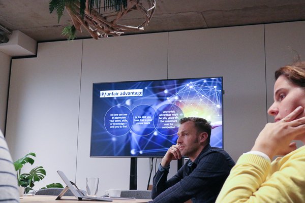 SportUp.be (@sportupbe) on Twitter photo Startups need to find their 'unfair advantage'. Why? Because it's no longer enough to just have a competitive advantage.
<a href="/Wim_vdd/">Wim Vanden Driessche</a> challenged our Boost startups to find theirs. Startups need to find their 'unfair advantage'. Why? Because it's no longer enough to just have a competitive advantage.
<a href="/Wim_vdd/">Wim Vanden Driessche</a> challenged our Boost startups to find theirs.