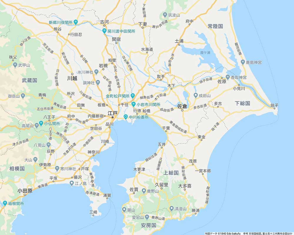 もし江戸時代にgoogleマップがあったら もし江戸時代にgoogleマップがあったら