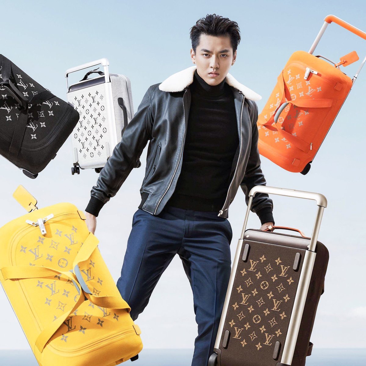 Kris Wu for Louis Vuitton “Horizon” Soft Luggage