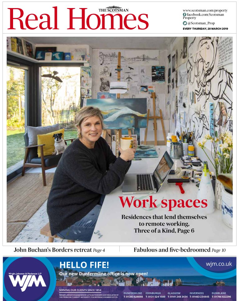 Fancy working from home? Three of a kind looks at cutting your commute. Home of the week is the family home of novelist John Buchan and new homes focus looks at fabulous five-bedroomed properties.