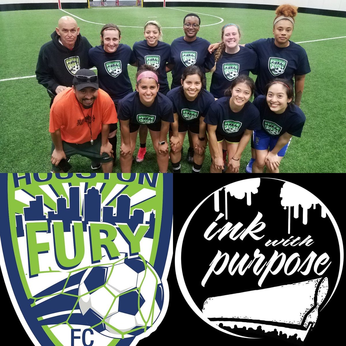 We like to Thank Mr. Juan with #InkWithPurpose for sponsoring our practice jerseys...#HoustonLadyFury