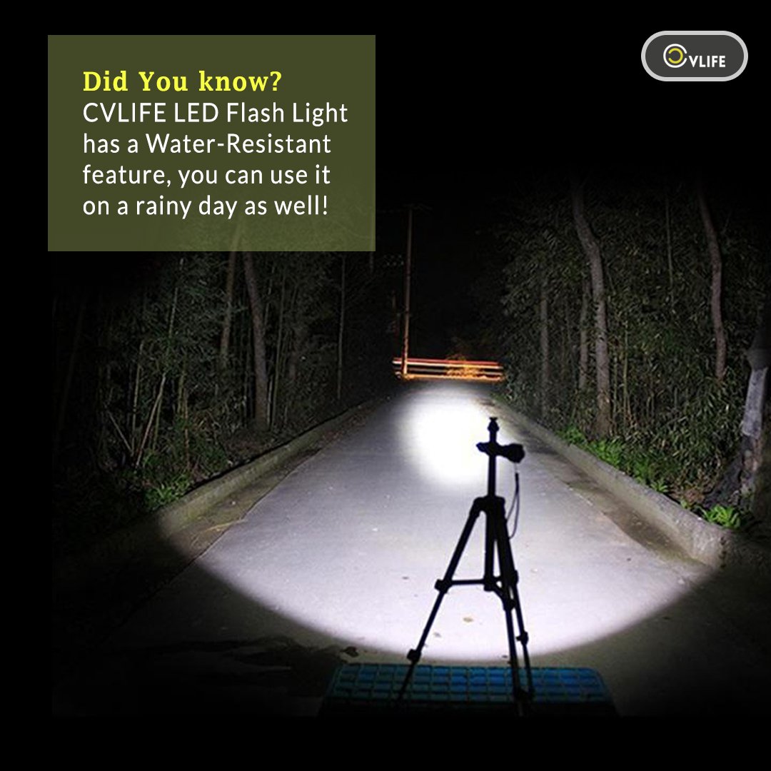 Cvlife007's tweet photo. Carry your #CVLIFE #Flashlight in your rainy #hunting days as well, as it has a #WaterResistance feature ❤

Find the best quality Rifle Accessories at https://t.co/OddCqEI4gd

#RifleAccessories #Rifle #Huntingkit #target #aim #passion #quality #features https://t.co/9P9JwQqdnf