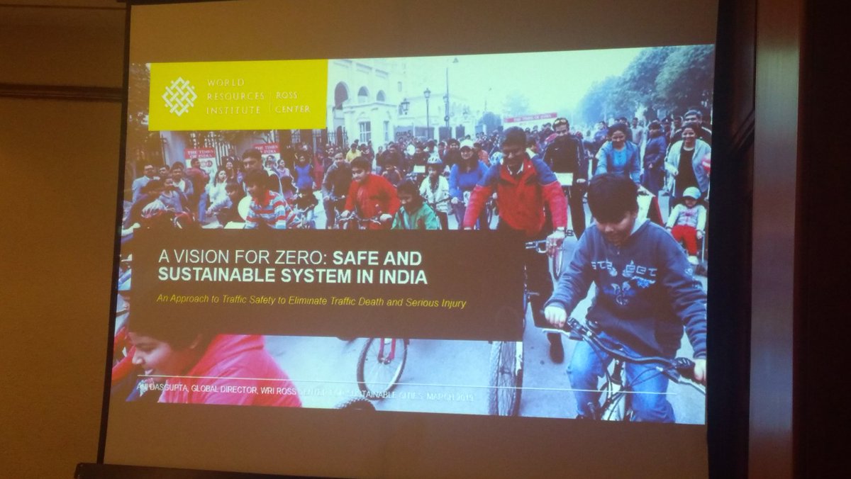 azrakhan87's tweet photo. 'Higher vehicle speeds increase likelihood of cycle lists and pedestrians dying in collisions' -
@AniDasguptaWRI talks about safe systems approach and importance of speed management at #INDVisionZero session at #CK2019 https://t.co/5f0h5WLgFW