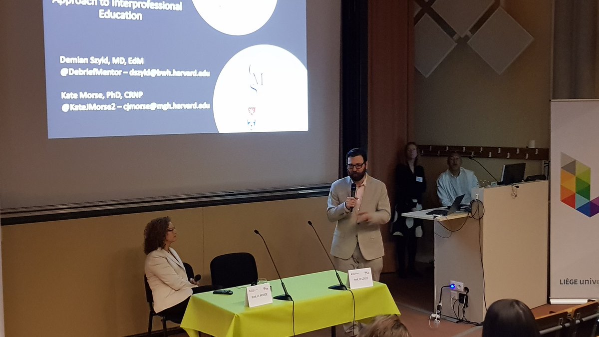 MichaelSchyns's tweet photo. 1er congrès de simulation en santé 
@UniversiteLiege @CHULiege 
Healthcare: toward evidence-based simulation. Plenary talk by Demian Szyld and Kate Morse @debriefmentor @katejmorse2 @AGhuysen Isabelle Bragard
Smile Simulation Center https://t.co/hGCDOqHmF3