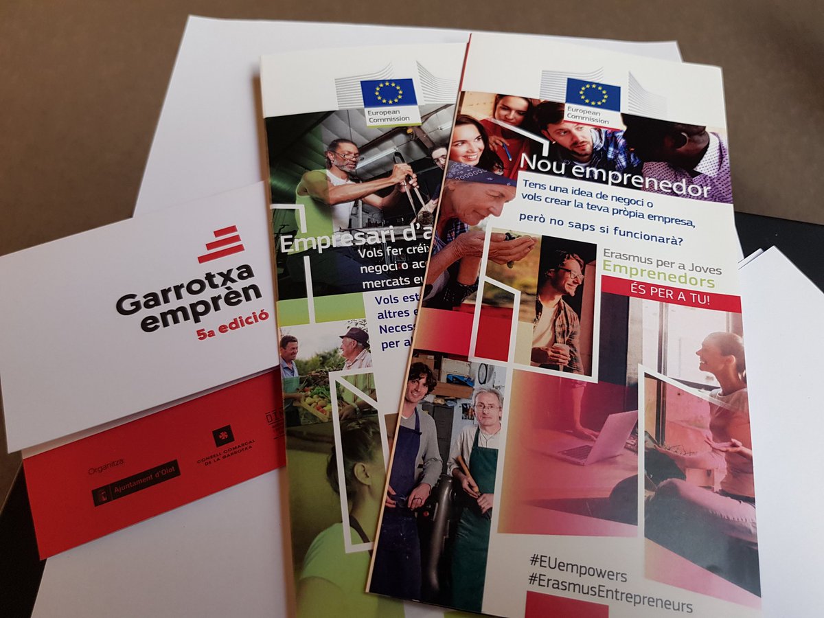 EmpresaDinamiG's tweet photo. Aquest matí al #GarrotxaEmprèn #ErasmusEntrepreneurs i #EUempowers amb la @cambragirona com aprofitar treballar per un empresari experimentat a l'estranger i reforçar les #aptituds per desenvolupar el teu #negoci #emprendre #intercanvi #EYE https://t.co/hhRmoExVEp